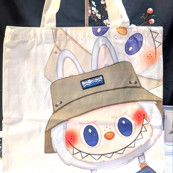 Labubu Handbags - LABUBU Tote Bag - White, Navy, Khaki